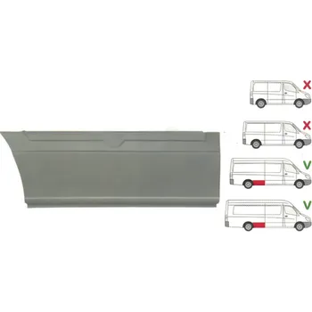 Blatník karosérie Lem zadního blatníku pravý DODGE SPRINTER (906), 01.07-12.09,MERCEDES SPRINTER 209-524, 04.06-10.13,MERCEDES SPRINTER 210-519, 10.13-06.18,VOLKSWAGEN CRAFTER (2E), 12.05-04.17