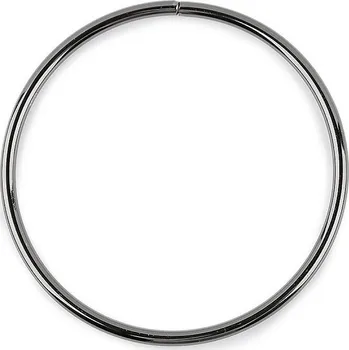 Kovový kruh Ø10 cm, barva 2 nikl černý