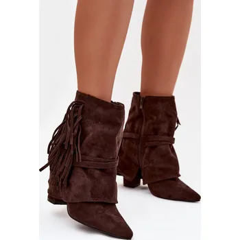 Dámská zimní obuv Boty na podpatku model 221129 Step in style 37