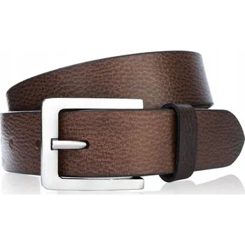 Opasek Pánský Pásek ke kalhotám klasický hnědý 90 cm PAOLO PERUZZI