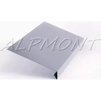 Okapnice klasik Lakovaný pozink r.š.125mm RAL 9006 stříbrná s folií dl.2m