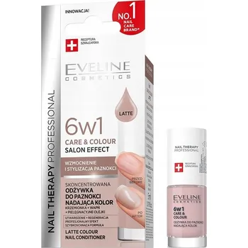 Přípravek na nehty Eveline Nail Therapy 6v1 Posilující kondicionér na nehty - odstín Brązowa Latte 5 ml