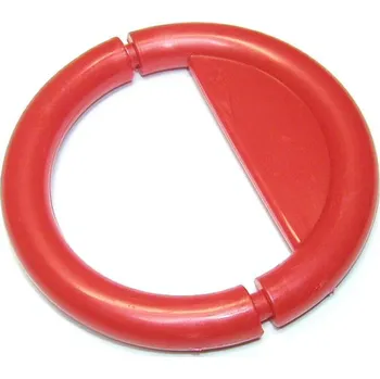Nosní kroužek, červená, PP