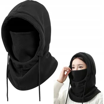 Podprsenka KOMINIARKA DAMSKA CZARNA teplá, zimní, NÁKRČNÍK , ČEPICE KAPUCE