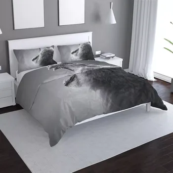 Povlečení Sablio Povlečení Řvoucí lev - 140x200 / 90x70