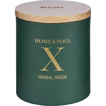 Svíčka Butlers HOME & SOUL Vonná svíčka se sójovým voskem "Herbal Green"