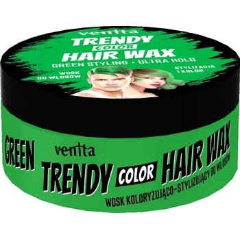 Stylingový přípravek TRENDY COLOR HAIR WAX VOSK STYLINGOVÝ A BARVÍCÍ VOSK NA VLASY ZELENÝ