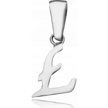Přívěsek STŘÍBRNÉ PÍSMENO L PŘÍVĚSEK PŘÍVĚSEK DÁMSKÝ PÁNSKÝ