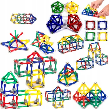 ostatní stavebnice MAGNETICKÉ STAVEBNÍ STAVEBNICE VZDĚLÁVACÍ SADA 70 DÍLŮ PUZZLE