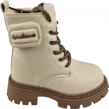 Pracovní obuv Kotníkové Boty nad kotník na zip MISSE 25DZ23-9491 béžová vel. 35