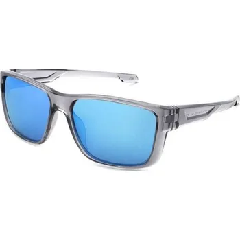 Sluneční brýle HIS 37103 šedá lesk čirá, čočka modrá zrcadlo polarizovaná 1