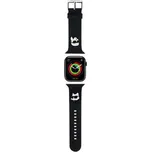Karl Lagerfeld Karl and Choupette Head NFT řemínek Apple Watch 42/44/45/49 černý