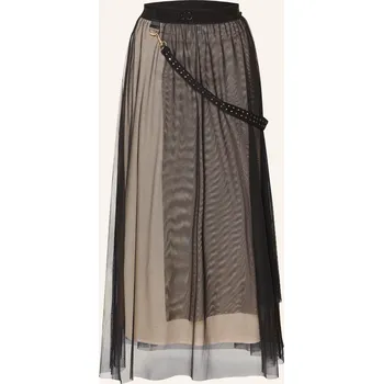 Dámská sukně Liu Jo Dámská Síťovaná Sukně, černá / krémová, 38