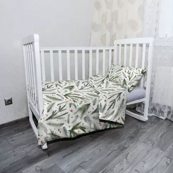 Povlečení Sablio Dětské povlečení do postýlky Vůně jehličí - 120x90 / 40x60