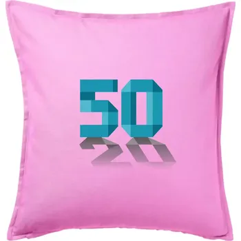 Polštář Záleží na úhlu pohledu - 50 - Polštář 50x50 - 50x50 - Pouze potah ( Růžová )