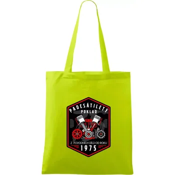 Padesátiletý poklad z původních dílů 1975 - Taška bavlněná - 42 x 38 cm ( Limetková )