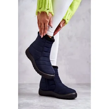 Dívčí sněhule Dámské tmavě modré teplé sněhule Mezyss 37