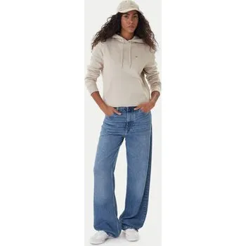 Pánská mikina Tommy Jeans Mikina Flag DW0DW19958 Béžová Regular Fit XS