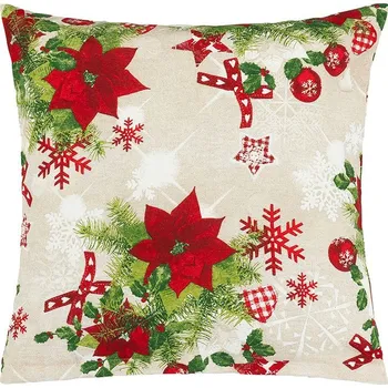 Dekorativní polštářek Polštářek VÁNOCE Červená - 40x40 cm BX1001197