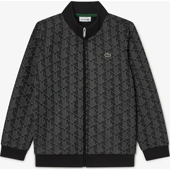 Chlapecká mikina Dětská mikina Lacoste černá barva, vzorovaná, SJ1233 99A, vel. 128