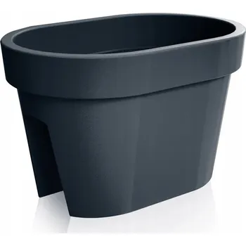 Květináč Plast Květináč černý, šedý Prosperplast 39,6 cm x 26,6 x 25 cm