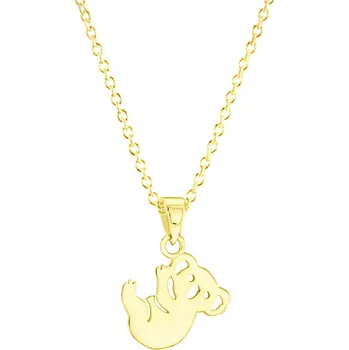 Náhrdelník GEMMAX Zlatý řetízek s koalou – zlatý šperk ryzosti 585/1000 v Dárkovém balení s Certifikátem GLSYN-01036-12491