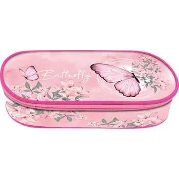 Penál Penál JUNIOR S8 – Butterfly (1 zip, oválný)