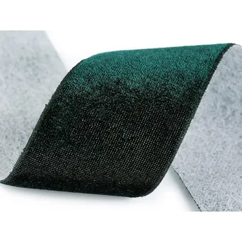 Sametová dekorační stuha na cívce ve vánočních barvách šíře 50 mm, návin 2,7 m, barva 2 zelená temná