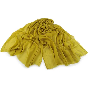 Šála Letní šátek / šála / pléd jednobarevný 90x175 cm, barva 4 zelená khaki sv.