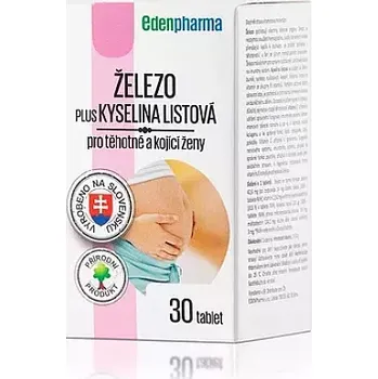 Lék Edenpharma Železo plus Kyselina listová tbl.30