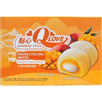 Trvanlivě pečivo QLove Mango Creamy Mochi 180g