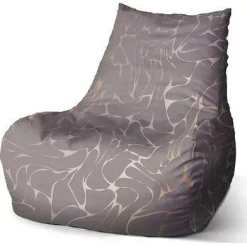 Sedací pytel Sablio Sedací vak Bean Béžové vzorce - 60 x 70 x 70 cm