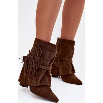 Dámská zimní obuv Boty na podpatku model 221130 Step in style 36