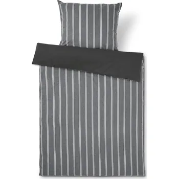 Povlečení 721343 - Tchibo - Povlečení z jemného flanelu - barva: šedá