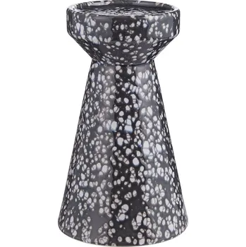 Svícen Butlers SPECKLE Stojan na sloupové svíčky 19 cm - černá