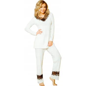 Podprsenka Dlouhý světlý SET KAPAS teplá viskóza L ecru dárek k Velikonoce