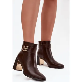 Dámská zimní obuv Boty na podpatku model 220693 Step in style 37