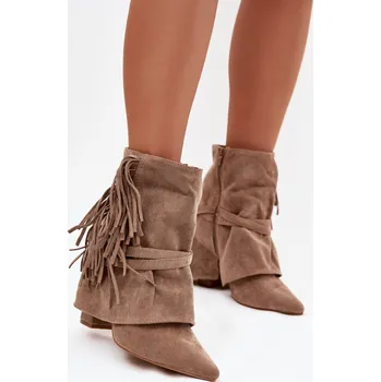 Dámská zimní obuv Boty na podpatku model 221131 Step in style 38