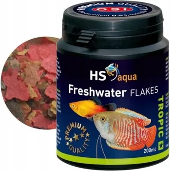 Krmivo pro rybičky KRMIVO PRO RYBY AKVARIJNÍ DO AKVÁRIA VLOČKY KRMIVO HS AQUA 200 ML