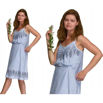 Dámská noční košile Noční košile Key LNS 31 A21 s ramínky nad kolena velikost L