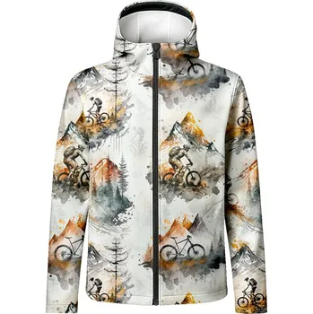 Panel se střihem 66 pánská softshell bunda horský cyklista