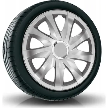 Poklice na kolo Puklice DRIFT 16” stříbrné pro Alfa Romeo, Audi, BMW, 4 ks