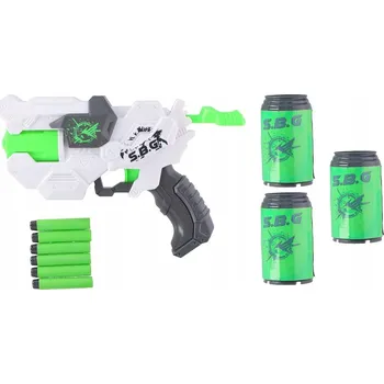 Dětská zbraň Pistole EDDY TOYS - MEGA SADA Střelecká pistole Eddy Toys Shooting Gun 26,5x7x4cm raketomet