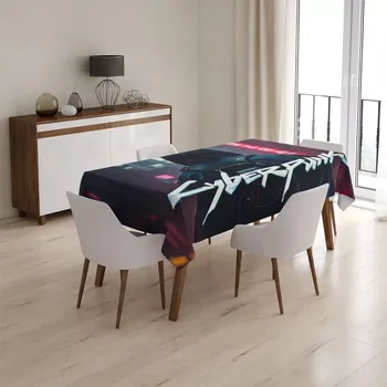 ubrus Sablio Ubrus Cyberpunk 2077 Pohled do města - 90x90 cm