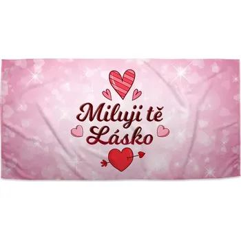 Sablio Ručník Miluji tě, lásko - 30x50 cm