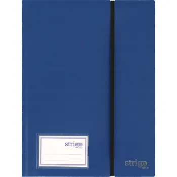 Prezentační album, pořadač na nabídky Strigo A4, 20 kapes, s gumičkou, tmavě modré
