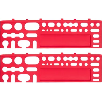 Obraz Police na nářadí na panel Kadax K6429 38,4 x 11 x 2 cm červená