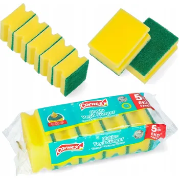 Mycí prostředek Univerzální kuchyňská houbička profilovaná Houbičky na mytí nádobí Sada 5 ks