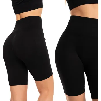 Dámské legíny Moraj Černé dámské cyklistické kraťasy Push-Up L/XL Vysoký pas