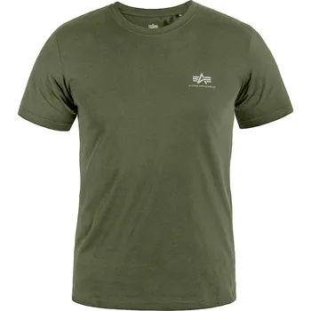 Tričko Alpha Industries Small Logo Basic 188505 142 tmavě olivová XXL